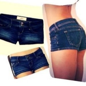 hollister jean shorts size 5